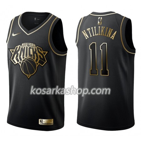 Dres New York Knicks Frank Ntilikina 11 Nike Crna Golden Edition Swingman